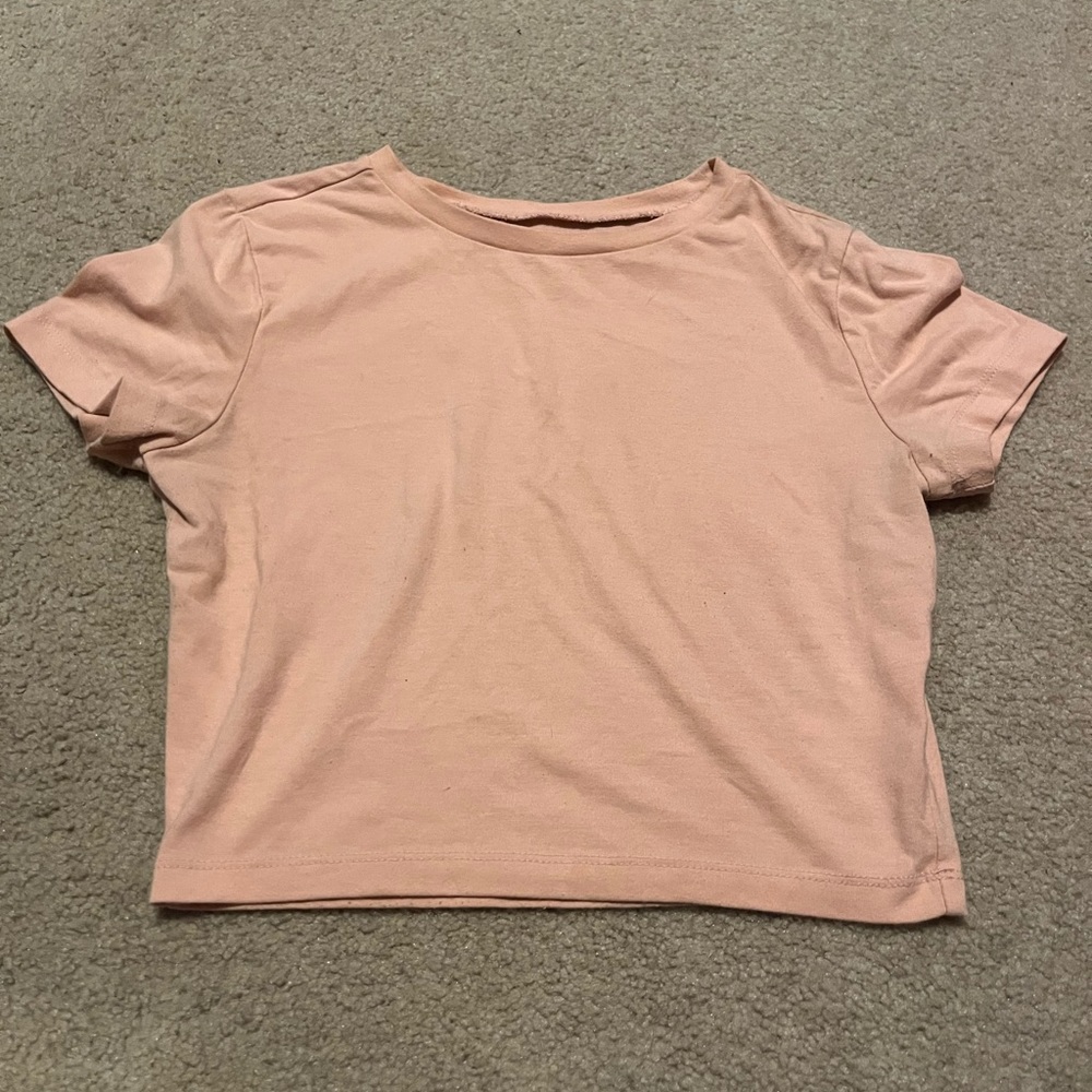 Light Pink Crop T-Shirt